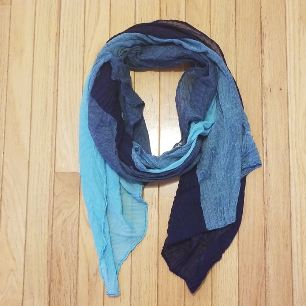 NY&Co teal and blue scarf